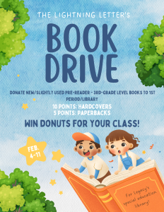 2025 Newspaper Book Drive: Support our Special. Ed. Department!